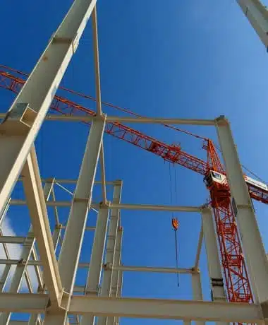 Structure métallique en construction